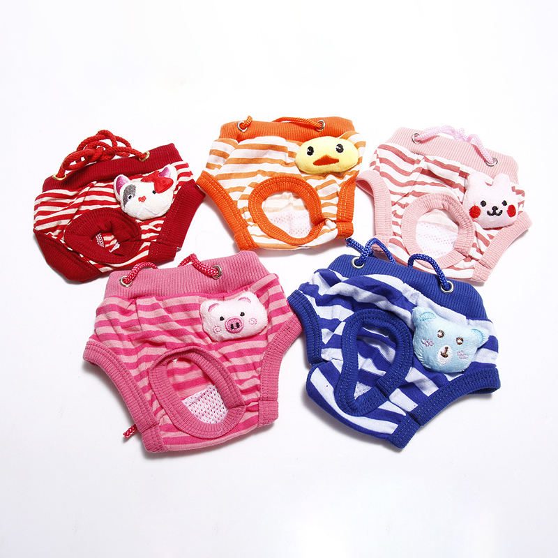 Female Dog Shorts Panties Menstruation Underwear Briefs Pet Washable Physiological Pant Diaper Sanitary Dog Pants