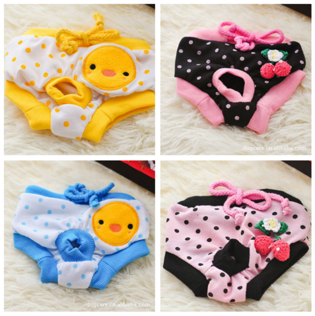 Female Dog Shorts Panties Menstruation Underwear Briefs Pet Washable Physiological Pant Diaper Sanitary Dog Pants