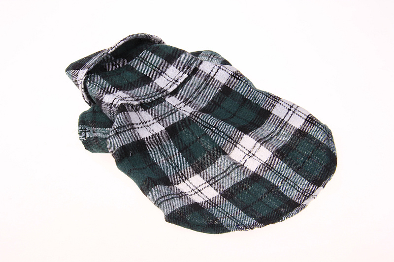 Spring-Summer Teddy Dog British Plaid Shirt for Small Puppy Clothing Pet Accessoire