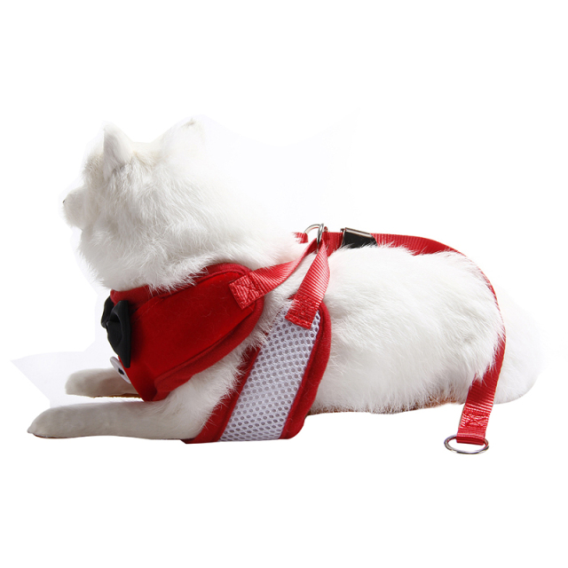 Pet Chest and Back Set with Evening Dress Vest and Cat Leash Set Pet Accessoire