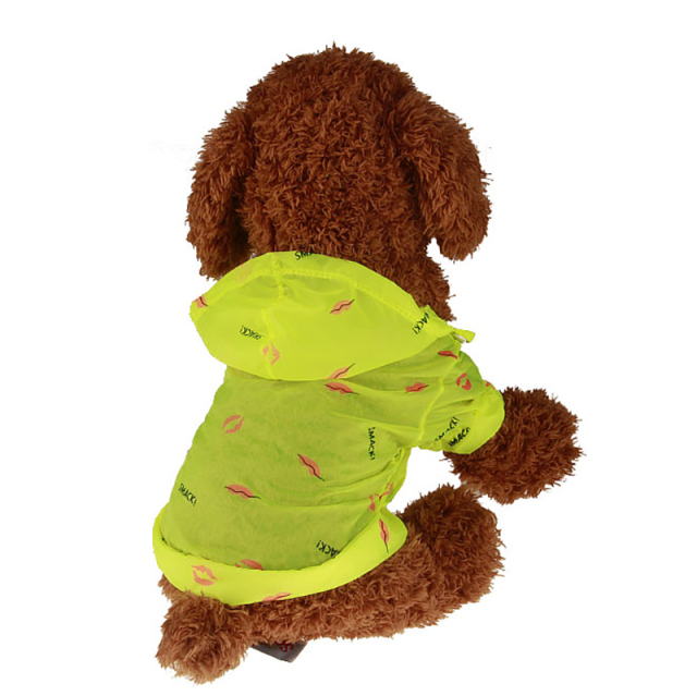 Summer Pet Clothes with Sun Protection Lip Print Design Dog Shirts for Small Puppy Clothing Pet Accessoire