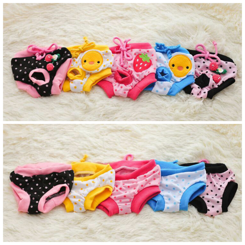 Female Dog Shorts Panties Menstruation Underwear Briefs Pet Washable Physiological Pant Diaper Sanitary Dog Pants