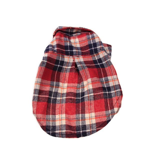Spring-Summer Teddy Dog British Plaid Shirt for Small Puppy Clothing Pet Accessoire