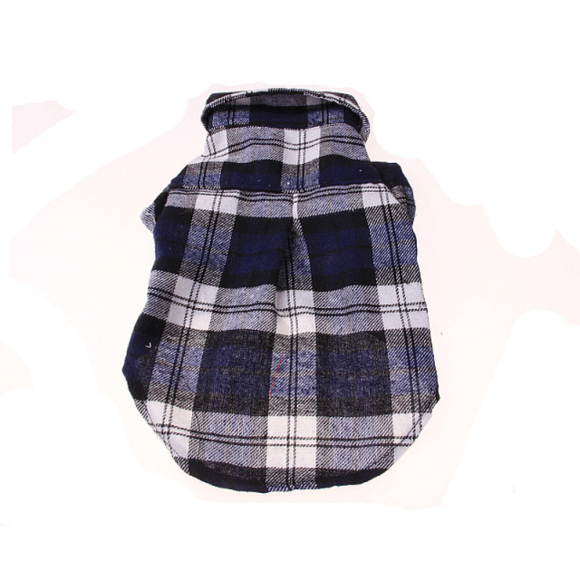 Spring-Summer Teddy Dog British Plaid Shirt for Small Puppy Clothing Pet Accessoire
