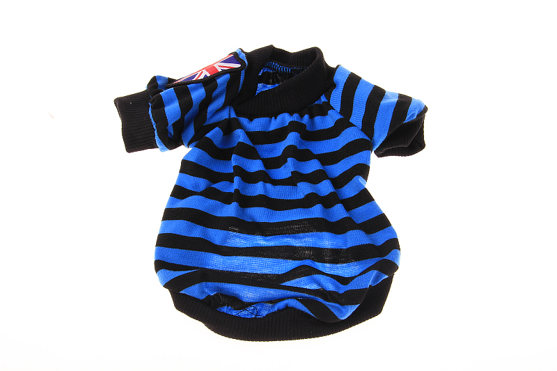 British Stylish Colorful Striped Dog Vest Casual T-shirt for Small Puppy Clothing Pet Accessoire