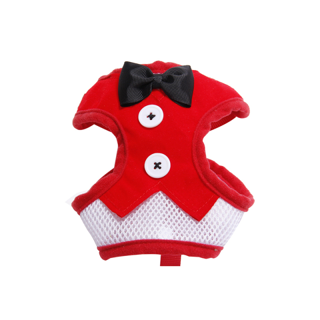 Pet Chest and Back Set with Evening Dress Vest and Cat Leash Set Pet Accessoire