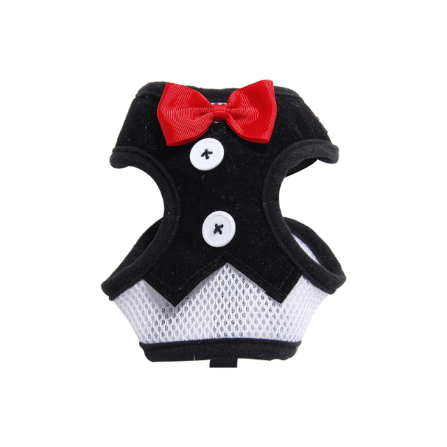 Pet Chest and Back Set with Evening Dress Vest and Cat Leash Set Pet Accessoire