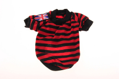 British Stylish Colorful Striped Dog Vest Casual T-shirt for Small Puppy Clothing Pet Accessoire