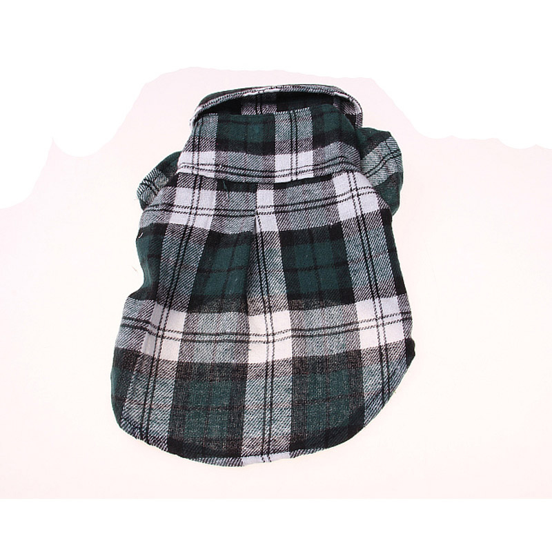 Spring-Summer Teddy Dog British Plaid Shirt for Small Puppy Clothing Pet Accessoire
