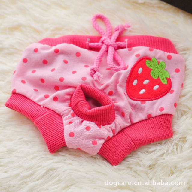 Female Dog Shorts Panties Menstruation Underwear Briefs Pet Washable Physiological Pant Diaper Sanitary Dog Pants