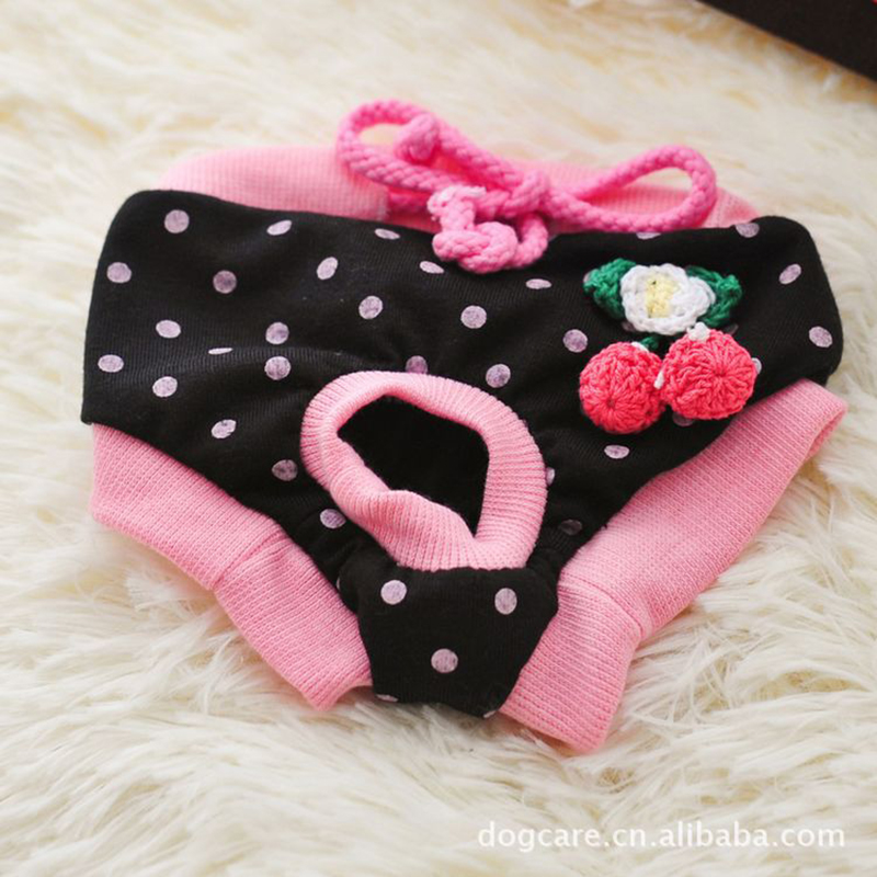 Female Dog Shorts Panties Menstruation Underwear Briefs Pet Washable Physiological Pant Diaper Sanitary Dog Pants