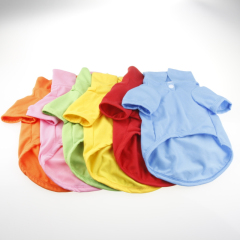 Spring-Summer Candy-colored Simple and Stylish Dog Polo Shirt for  Medium Small Puppy Clothing Pet Accessoire