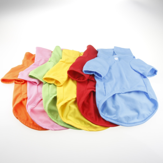 Spring-Summer Candy-colored Simple and Stylish Dog Polo Shirt for  Medium Small Puppy Clothing Pet Accessoire
