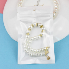 Pet Pearls Necklace Jewelry for Small Dogs Puppy Bling Rhinestones Cat Wedding Collar