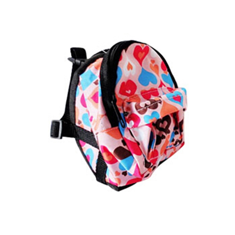 Printed Bag Pet Backpack Dog Harnesses Leashes Set Pet Chest Rope Leading Products for Animals Collar Acessorios Traction