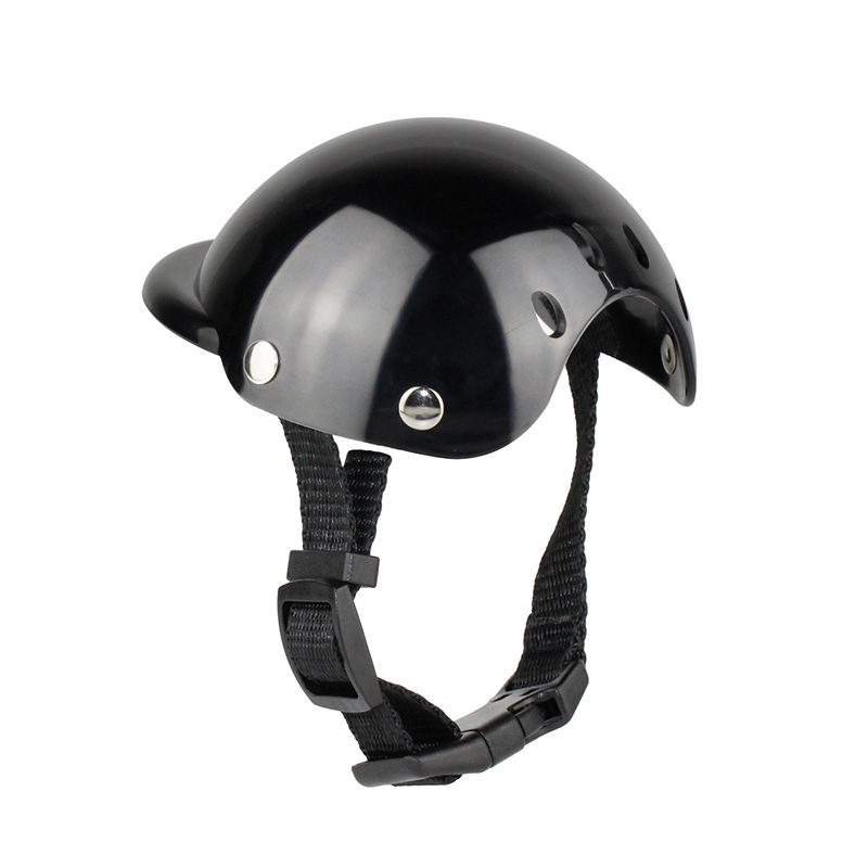 Motorcycle Pet Helmet Dog Hard Hat Windproof Snowproof Adjustable Belt Bike Cat Hat Outdoor Riding Puppy Cap