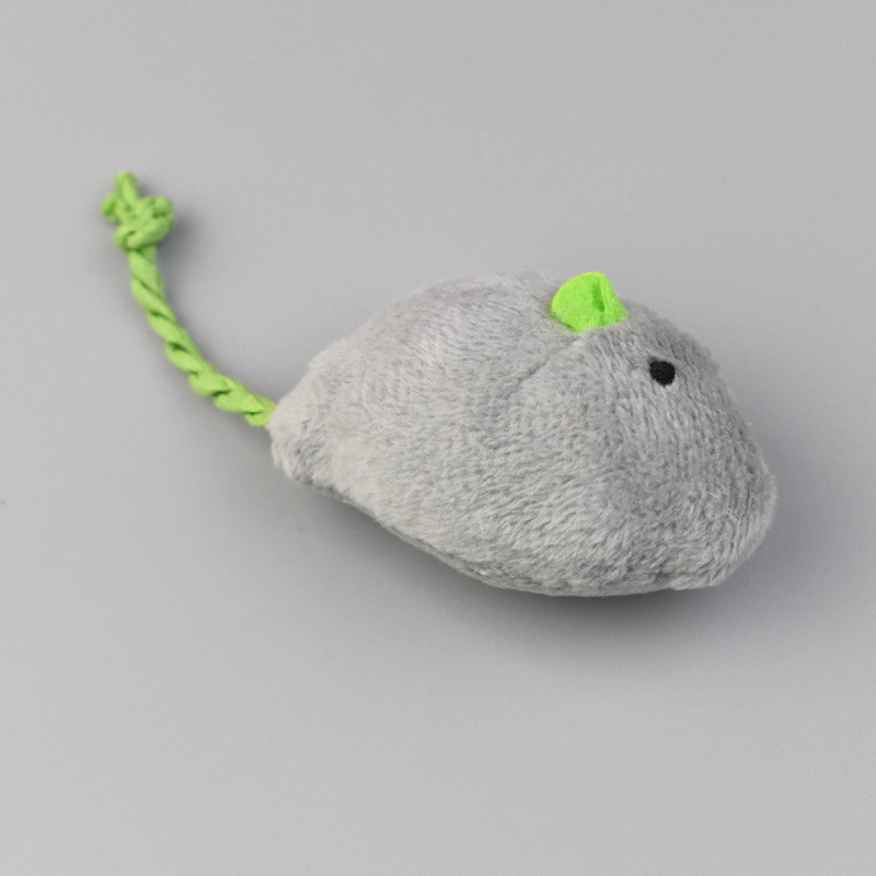 Furry Plush Cat Toys Mice Mouse Simulated Small Animals For Kitten Pet Playing Scratch Training Game Interactive Pet Supplies