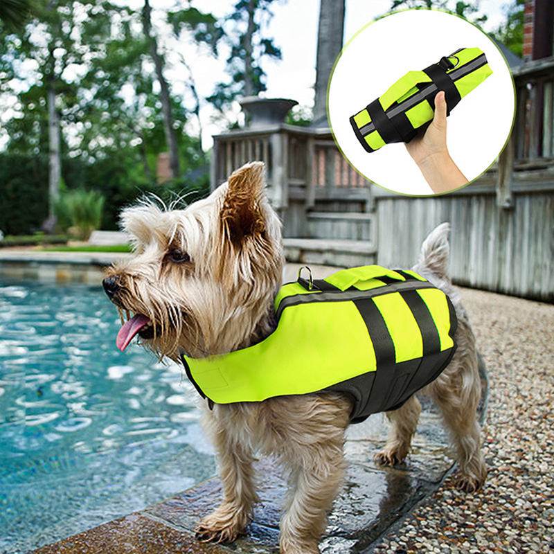 Reflective Pet Swimsuit Adjustable Dog Life Jacket Detachable Air Bag Outdoor Reflective Portable Safety Vest