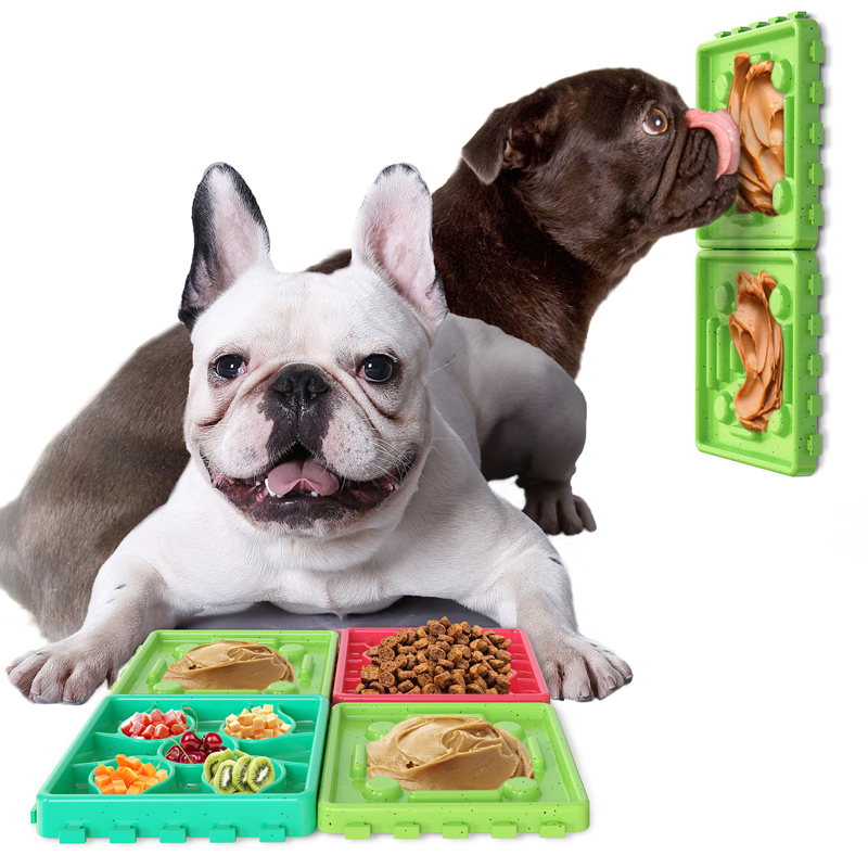 Anti-Choke Dog Basin Slow Food Mat Licking Food Plate Pet Supplies  for Small to Large Sized Dog Cats