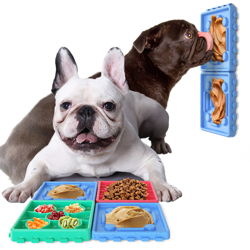 Anti-Choke Dog Basin Slow Food Mat Licking Food Plate Pet Supplies  for Small to Large Sized Dog Cats