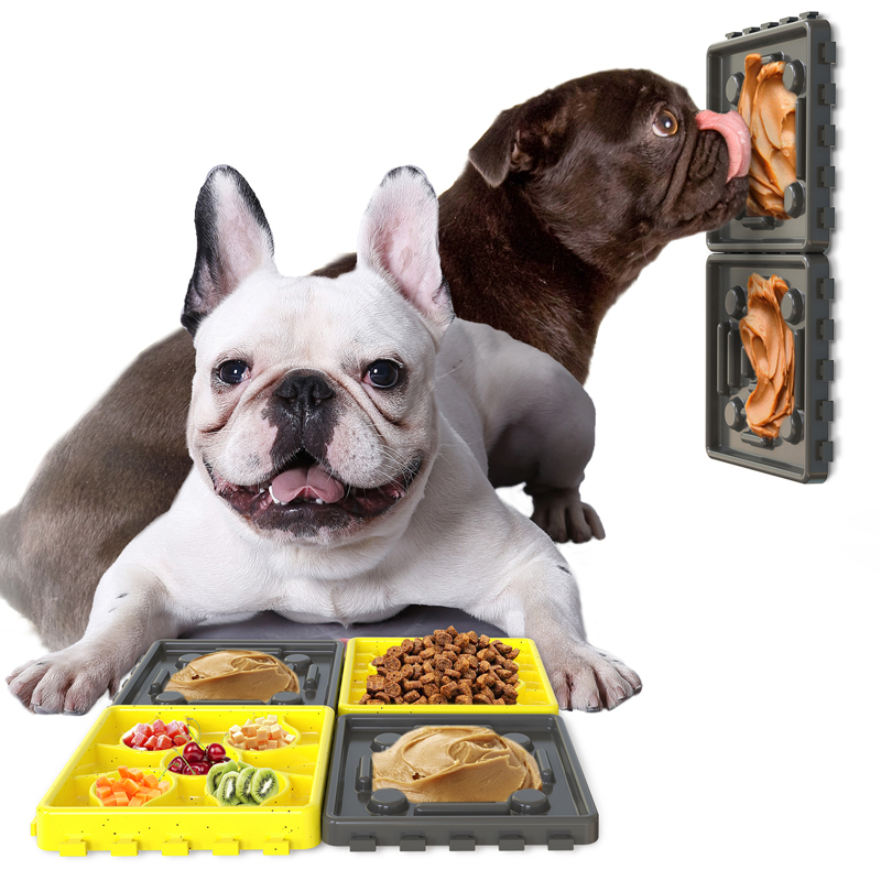 Anti-Choke Dog Basin Slow Food Mat Licking Food Plate Pet Supplies  for Small to Large Sized Dog Cats