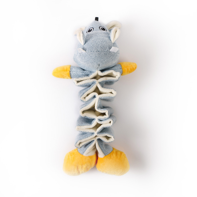 Cloth Leakage Food Dog Toy For Puppy Hippo Slow Feed Small Dog Toys Pet Supplies