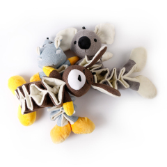 Cloth Leakage Food Dog Toy For Puppy Hippo Slow Feed Small Dog Toys Pet Supplies