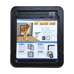 Pet Dog Screen Door for Sliding Door Protector Doggy Cat Screen Door with Magnetic Automatic Closure Lockable Gate For Dogs Cats