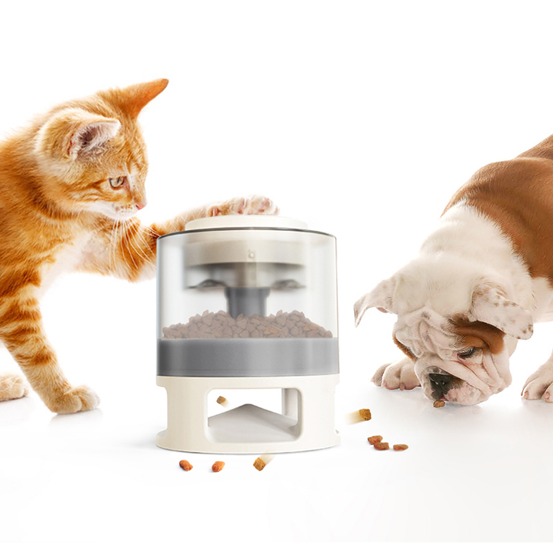 Pet Bowls Dog Food Feeder Catapult Pet Slow Press Feeder Leaker Bullet Food Dispenser Feeding Device Dog Puzzle Leaking Food Toy