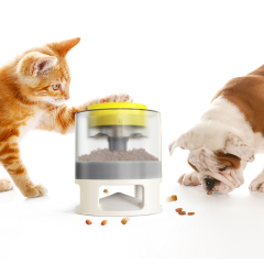 Pet Bowls Dog Food Feeder Catapult Pet Slow Press Feeder Leaker Bullet Food Dispenser Feeding Device Dog Puzzle Leaking Food Toy