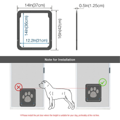 Pet Dog Screen Door for Sliding Door Protector Doggy Cat Screen Door with Magnetic Automatic Closure Lockable Gate For Dogs Cats