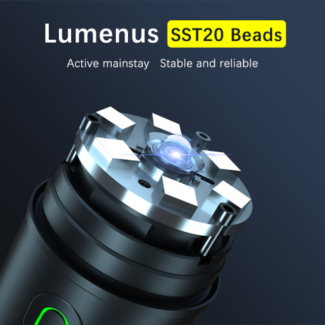 SF1 LED Camping Flashlight USB C Rechargeable Lamp 4 Color Waterproof Torch Portable Powerful Lantern for Hiking Fishing