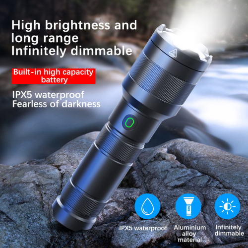 PK10 LED Flashlight Super Bright 18650 USB C Rechargeable Torch Light Lamp for Outdoors Emergency