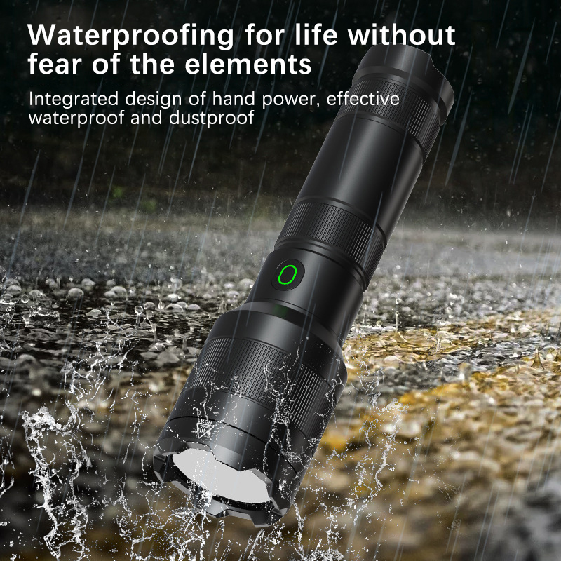 PK10 LED Flashlight Super Bright 18650 USB C Rechargeable Torch Light Lamp for Outdoors Emergency