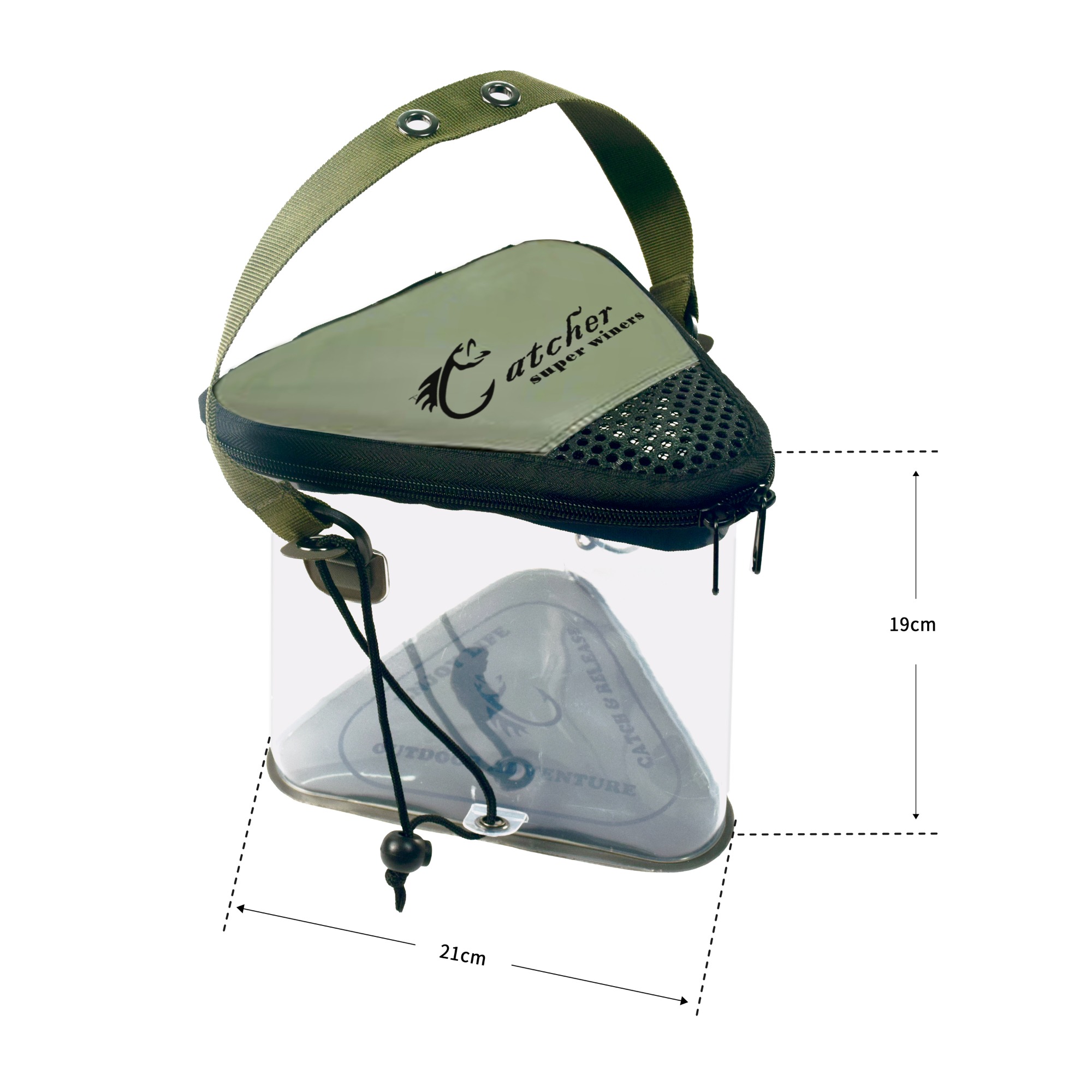 Collapsible Water Bucket - Outdoor Fishing Multifunctional Container / Live Fish Keeper for Wild Fishing