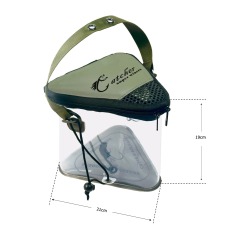 Collapsible Water Bucket - Outdoor Fishing Multifunctional Container / Live Fish Keeper for Wild Fishing