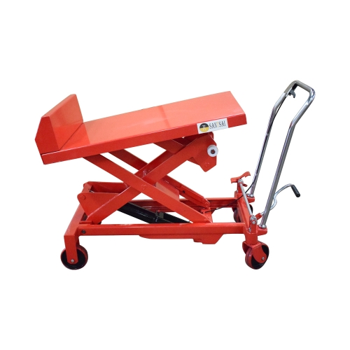 Hydraulic Manual Scissor Lift Table Cart 1100 LBS Max. Height 51 Inch