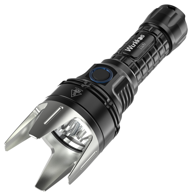 Wurkkos TS30 USB C Rechargeable 21700 Flashlight 4 SST40 Powerful Light 6000lm with Extra Stainless Bezel