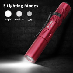 WK01 Penlight AAA Mini Flashlight SST20 4000K 6000K LED Flashlight Red