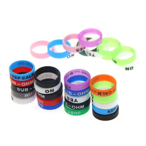 22MM silicone anti-skid ring decorative ring 6pcs/lot mix colors