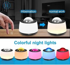 3 in 1 Galaxy Star Projector Smart Night Light LED Ocean Wave Projector for Bedroom