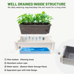 EDKFARM 3 Tier Raised Home Indoor Herb Planter Self Watering Pot Vertical Garden System