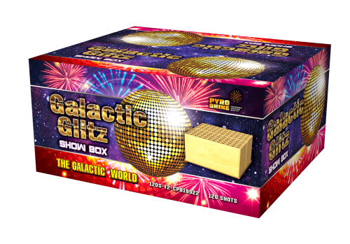 120S-F2-CPB19922 Square shape 120 shots Compound Galactic Glitz Show Box F2