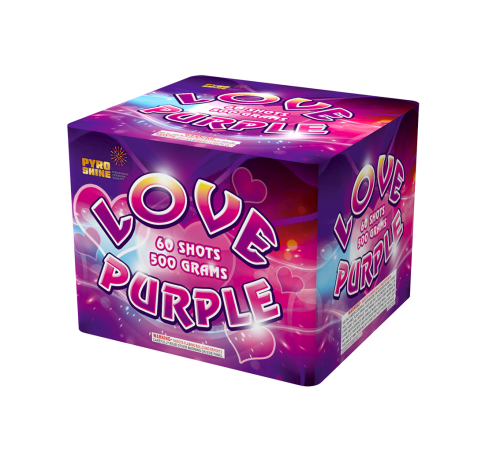 P-530 Sqaure shape 30 shots Cake Love Purple