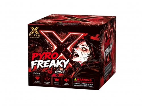 P-506 Mixed shape 16 shots Cake Pyro Freaky
