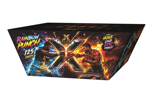 P-514 Fan shape 125 shots Cake Rainbow Punch