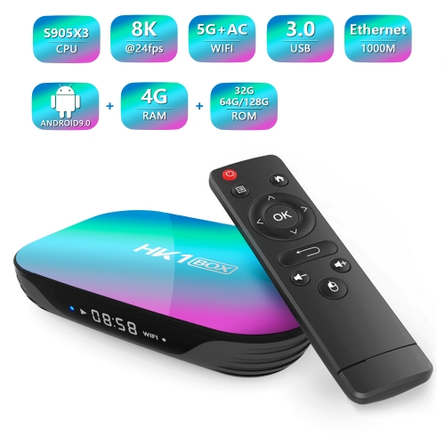HK1 BOX Android 9.0 Box with high quality Ugo pro Europe tv online