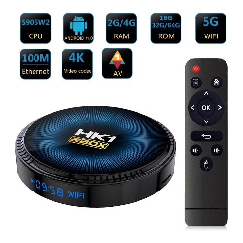 HK1 RBOX W2 Android 11 TV Box with Ugo pro Poland/Spain tv online