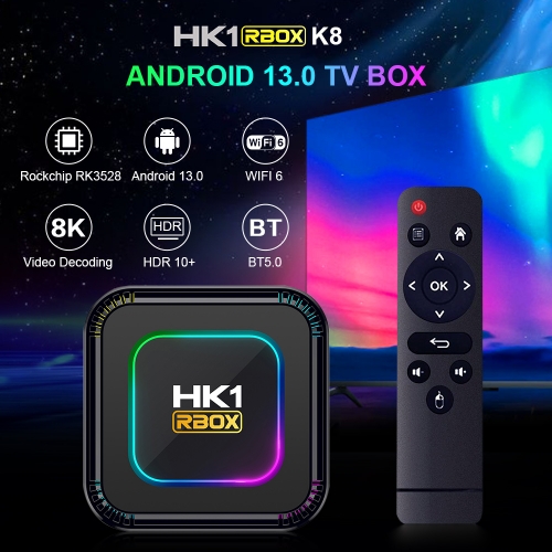 Android 13 Smart box HK1 RBOX K8 with with high quality europe online tv
