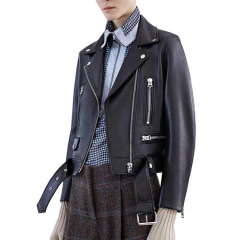 Women Black Faux Leather Jackets